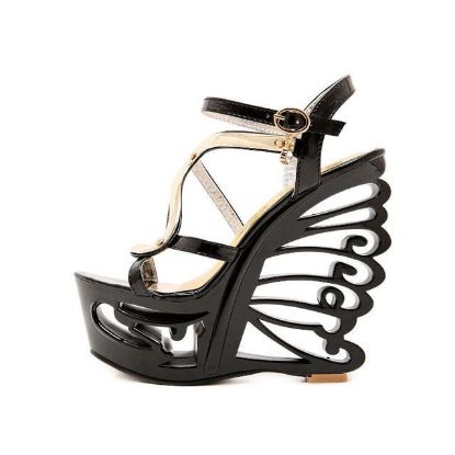 Picture of Black Faux Suede Ankle